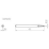 soldering tip chisel shaped weller 4spi15212 1 tip size 12 mm content  ...