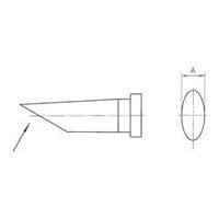 Soldering tip Round, long, bevelled Weller LT-CC Tip size 3.2 mm Content 1 pc(s)