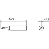 soldering tip round weller xnt 1s tip size 02 mm content 1 pcs