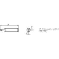 Soldering tip Chisel-shaped Weller XT-A Tip size 1.6 mm Content 1 pc(s)