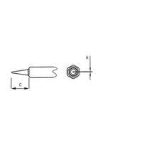 soldering tip round weller nt 1 tip size 025 mm content 1 pcs