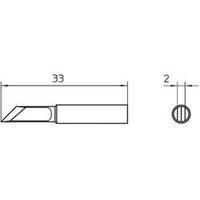 soldering tip knife tip 45 weller xnt kn tip size 2 mm content 1 pcs