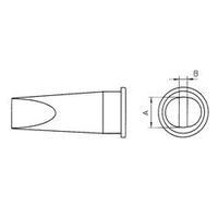 Soldering tip Flat Weller LHT-E Tip size 6.7 mm Content 1 pc(s)