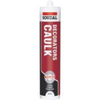 soudal 300ml white decorators caulk