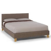 Sophia Fabric Bed Frame - Chocolate - 6FT