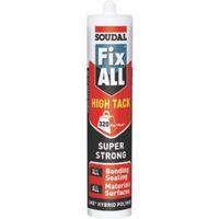Soudal Fix All High Tack Solvent Free Adhesive & Sealant 290ml