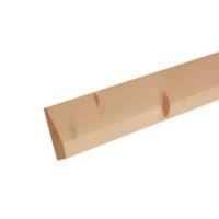 Softwood Mouldings Smooth Skirting (T)15mm (W)94mm (L)2400mm Pack of 1