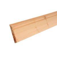 Softwood Mouldings Smooth Skirting (T)15mm (W)119mm (L)2400mm Pack of 1