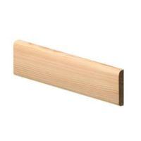 Softwood Mouldings Smooth Skirting (T)12mm (W)69mm (L)2100mm Pack of 1