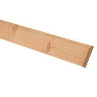 Softwood Mouldings Smooth Skirting (T)15mm (W)69mm (L)2400mm Pack of 4