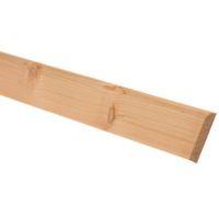 Softwood Mouldings Smooth Skirting (T)12mm (W)94mm (L)2400mm Pack of 5