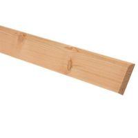 Softwood Mouldings Smooth Skirting (T)15mm (W)94mm (L)2400mm Pack of 4