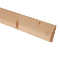 Softwood Mouldings Smooth Skirting (T)15mm (W)94mm (L)2400mm Pack of 4