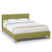 sophia fabric bed frame olive 4ft
