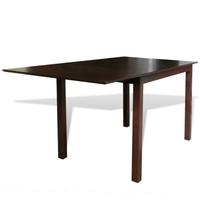 Solid Wood Brown Extending Dining Table 150 cm