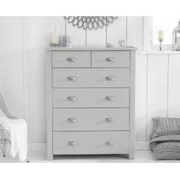 somerset grey 2 over 4 drawer chest