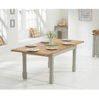 somerset 130cm oak and grey extending dining table