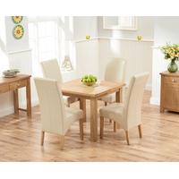 Somerset 90cm Flip Top Oak Dining Table with Cannes Chairs