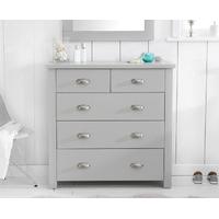 somerset grey 2 over 3 drawer chest