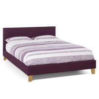 sophia fabric bed frame plum 4ft6