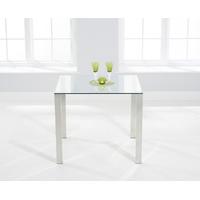 sophie 90cm glass dining table