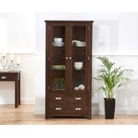 Somerset Dark Oak Display Cabinet