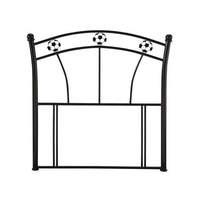 soccer single headboard black