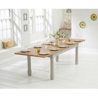 Somerset 180cm Oak and Grey Extending Dining Table