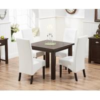 Somerset 90cm Flip Top Dark Oak Dining Table with Dakota Chairs