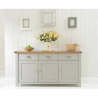 Somerset Oak and Grey 3 Door 3 Drawer Sideboard