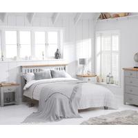 Somerset Oak and Grey Single Bed