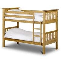 Solid Pine Kids Bunk Bed with Ladder