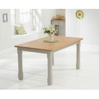 somerset 130cm oak and grey dining table