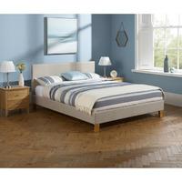 sophia fabric bed frame linen 6ft