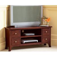 Solid Mahogany Media Cabinet