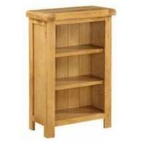 Somerset Oak Low Slim Bookcase