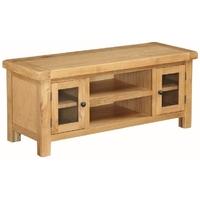 Somerset Oak Straight TV Unit - Large