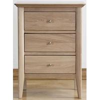 Sorrento Oak Bedside Cabinet - 3 Drawer