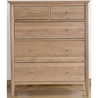 Sorrento Oak Chest of Drawer - 3+2 Drawer