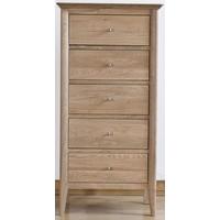 sorrento oak chest of drawer 5 drawer wellington