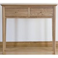 Sorrento Oak Console Table - 2 Drawer