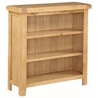 Somerset Oak Low Wide Bookcase