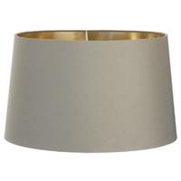 Soft Brown Lamp Shade with Gold