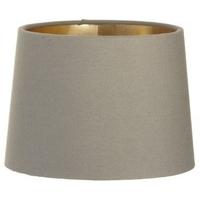 Soft Brown Lamp Shade with Gold Lining Clip