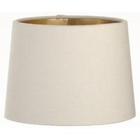Soft Latte Lamp Shade with Gold Lining Clip - 15cm