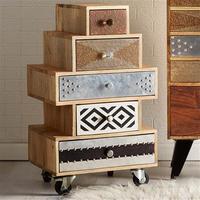 Sorio Chest of 5 Drawers, Natural