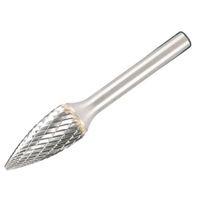Solid Carbide Rotary Burr Bright Pointed Tree 9.6mm x 6mm