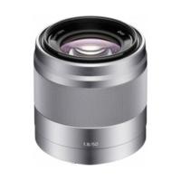 sony e 50mm f18 oss silver