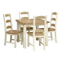 Somerset Painted 90cm-180cm Ext. Table and 4 Chairs