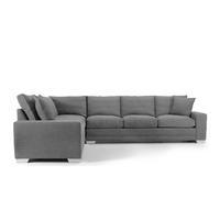 soho six seater corner sofabed in grey